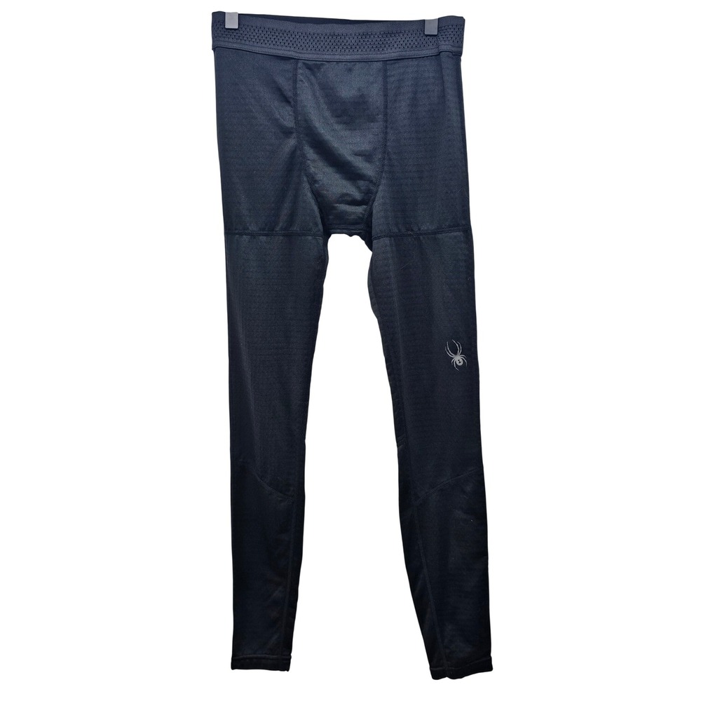Spyder Mens ProWEB Compression Leggings Black Base Layer Pants Size S
